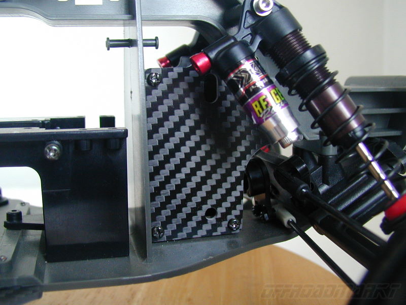 Kyosho ATV Quad Rider Carbon Servo Front Frame Platten